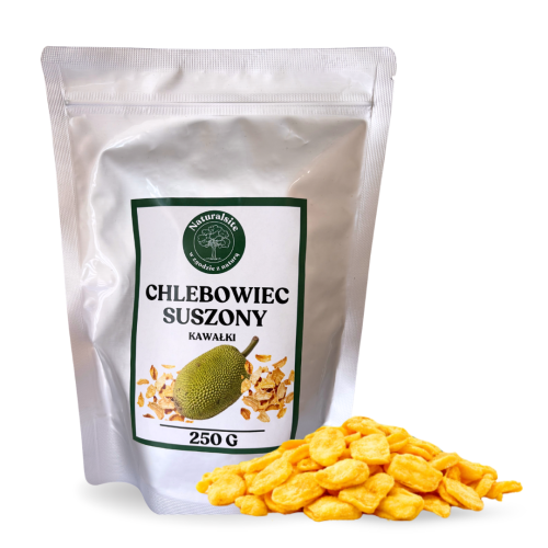 Chlebowiec Suszony Kawałki Egzotyczna Przekąska 250 g Naturalsite