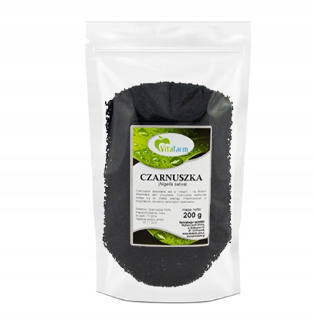 Czarnuszka Nasiona Czarny Kmin 200 g VitaFarm