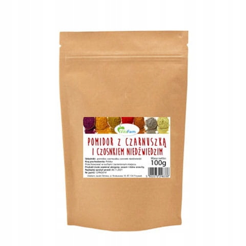 Pomidor Suszony Z Czarnuszką Czosnek Niedźwiedzi 100 g VitaFarm