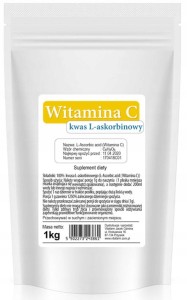 Witamina C Kwas L-Askorbinowy Proszek 1000 g VitaFarm