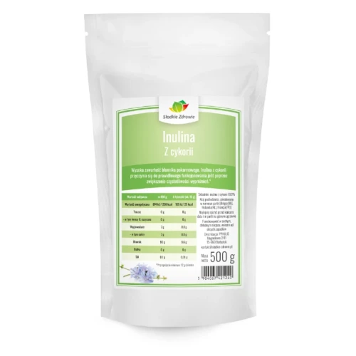 Inulina Z Cykorii Naturalny Błonnik 1000 g Słodkie Zdrowie