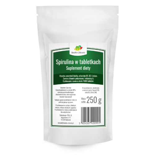 Spirulina Tabletki 1000 szt. 250 g Słodkie Zdrowie