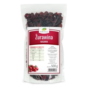 Żurawina Suszona Miękka i Soczysta 500 g Słodkie Zdrowie