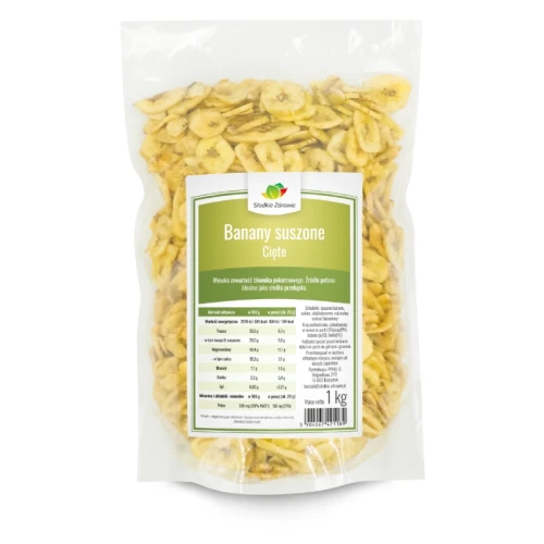 Chipsy Bananowe Chrupiące 500 g Słodkie Zdrowie