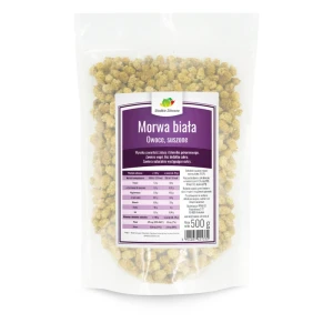 Morwa Biała Suszona Naturalna 500 g Słodkie Zdrowie