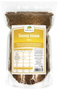 Siemię Lniane Brązowe Ziarno Lnu 1000 g Słodkie Zdrowie