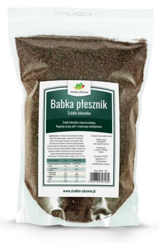 Babka Płesznik Naturalne Nasiona 1000 g Słodkie Zdrowie
