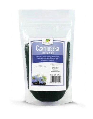 Czarnuszka Nasiona Czarny Kmin Naturalna 500 g Słodkie Zdrowie
