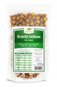 Orzechy Laskowe Całe Naturalne 500 g Słodkie Zdrowie