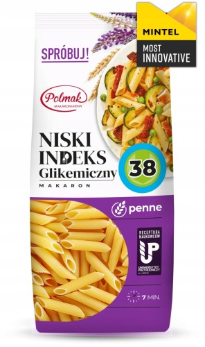 Makaron Penne Niski Indeks Glikemiczny 250 g Pol-Mak