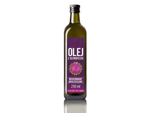 Olej z Ostropestu Tłoczony na Zimno 250 ml VitaFarm
