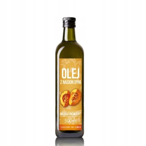 Olej z Pestek Dyni Nierafinowany 500 ml VitaFarm