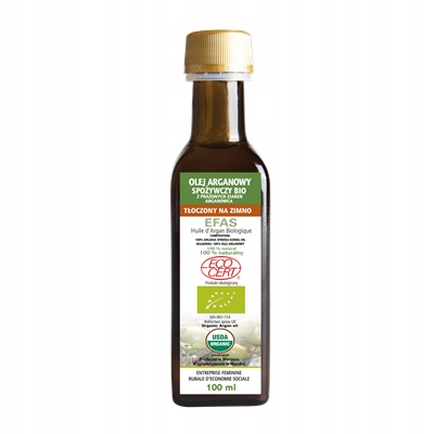 Olej Arganowy Spożywczy Nierafinowany 100 ml EFAS