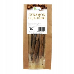 Cynamon Cejloński Naturalny w Laskach 25 g VitaFarm