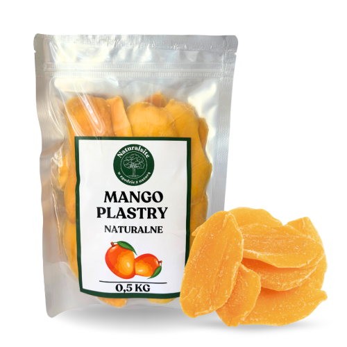 Mango Suszone Plastry Naturalne 500 g Naturalsite
