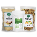Zestaw obiadowy Naturalsite – ryż basmati + mieszanka warzywna + czosnek niedźwiedzi