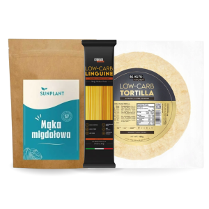 Zestaw keto Naturalsite – mąka migdałowa + makaron keto + tortilla