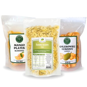Zestaw egzotyczny Naturalsite – chlebowiec + banan + mango