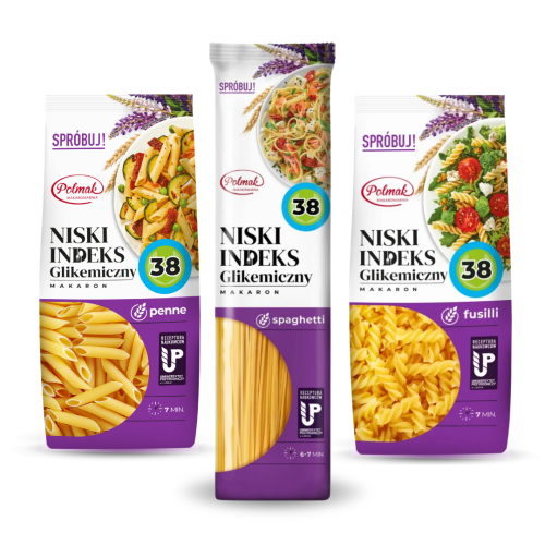Zestaw makaronów Naturalsite - spaghetti + fusilli + penne