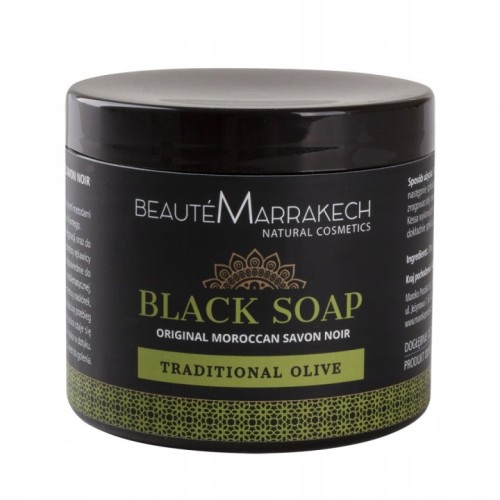 Mydło Czarne Naturalne Oliwne Beaute Marrakech Traitional Olive 200g