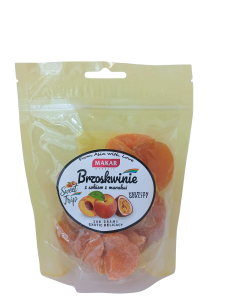 Brzoskwinie  krojone suszone z sokiem z marakui  200g MAKAR