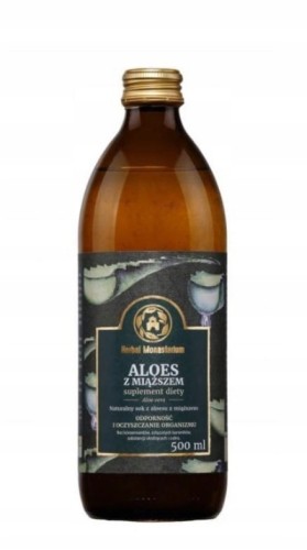 Aloes z miąższem sok 500ml  Herbal Monasterium
