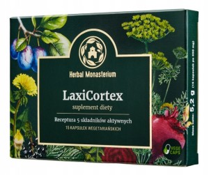 Suplement diety LaxiCortex 15 kapsułek Herbal Monasterium