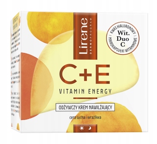 Odżywczy krem nawilżający C+E dzień/noc Lirene 50 ml
