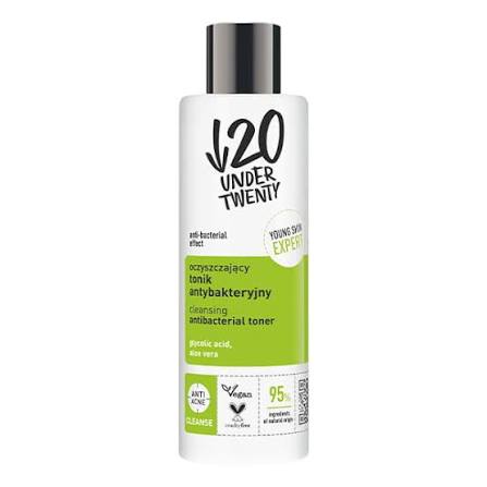 Tonik oczyszczający antybakteryjny z kwasem glikolowym Under Twenty 200 ml