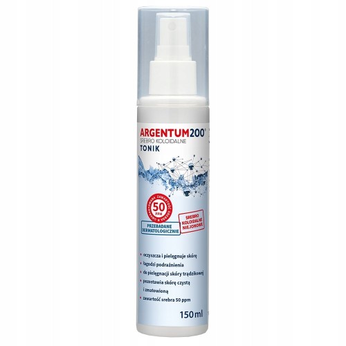 Srebro koloidalne 50 ppm Argentum200 aerozol Aura Herbals 150 ml