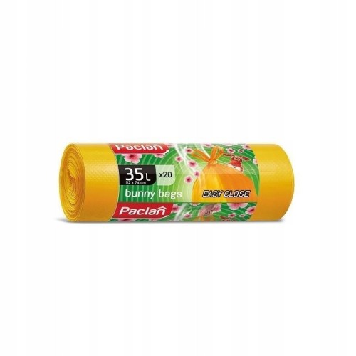 Worki na śmieci z uszami o zapachu ananasa 35l x 20 szt. Paclan
