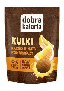 Kulki mocy kakao z nutą pomarańczy 65 g Dobra kaloria