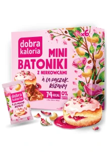 Mini batoniki à la pączek różany 6 × 17 g (102 g) Dobra kaloria